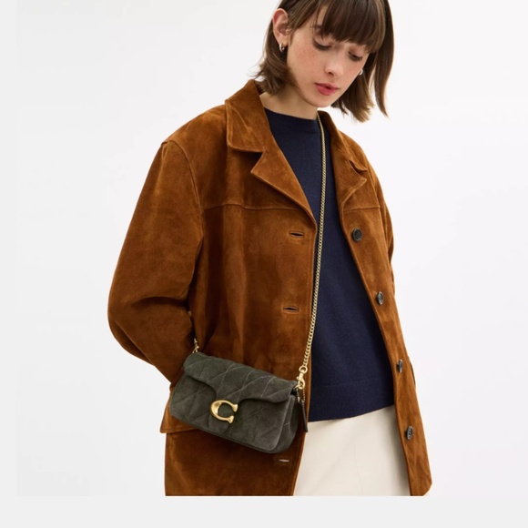 Authentic Coach Tabby Chain Crossbody Bag 19 With Quilting - Picture 2 of 6